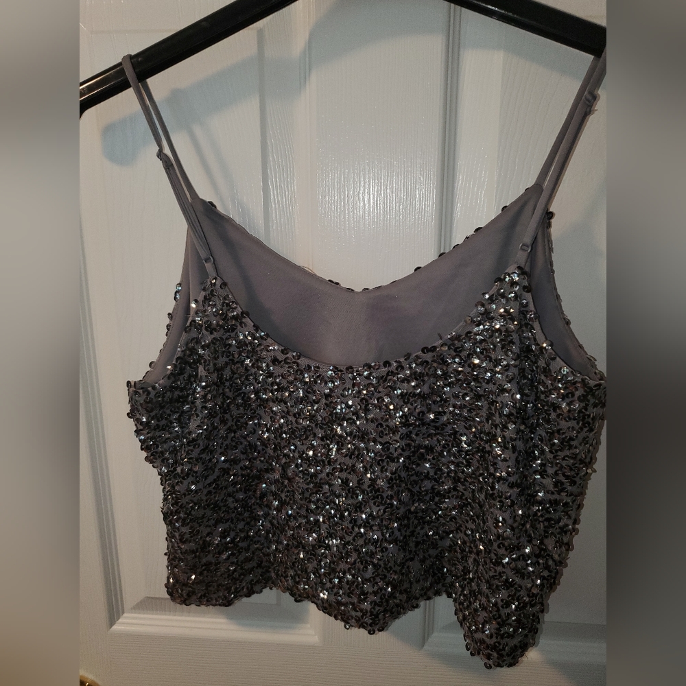 Express sequined tank. Size large and worn once.
